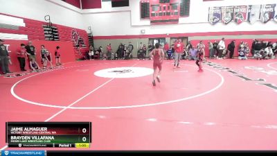 67 lbs Cons. Round 1 - Brayden Villafana, Moses Lake Wrestling Club vs Jaime Almaguer, Victory Wrestling-Central WA