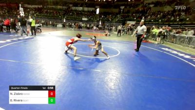 80 lbs Quarterfinal - Noah Ziobro, Manalapan vs Grayson Rivera, Buxton (NJ)