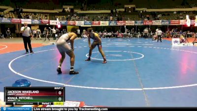 184 lbs Placement (4 Team) - Khalil Mitchell, Averett vs Jackson Wakeland, Liberty University