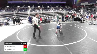 49 lbs Semifinal - Rowan Richard, Matpac Wrestling ND vs Weston Paladini, Black Fox Wr Ac