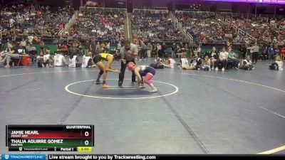 107 lbs Quarterfinal - Jamie Hearl, Mount Airy vs Thalia Aguirre Gomez, Manteo