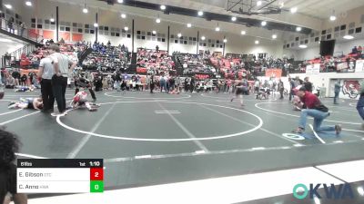 61 lbs Round Of 16 - Elliott Gibson, Owasso Takedown Club vs Channing Anno, HURRICANE WRESTLING ACADEMY