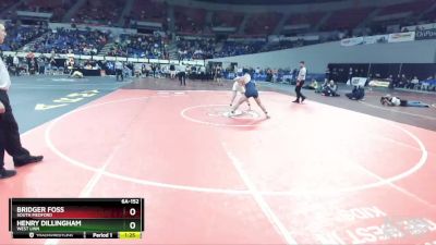 6A-152 lbs 1st Place Match - Henry Dillingham, West Linn vs Bridger Foss, South Medford