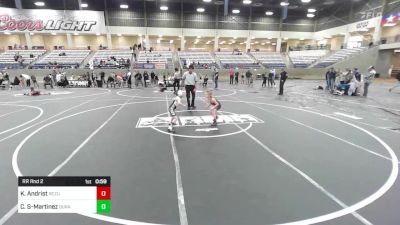 50 lbs Rr Rnd 2 - Keo Andrist, Rezults Wrestling vs Carter Shanley-Martinez, Duran Elite