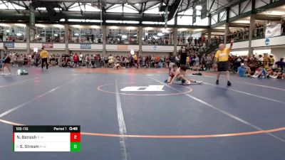 109-116 lbs Cons. Round 2 - Shane Stream, Lincoln Way Wrestling Club vs Nelson Benesh, Oregon