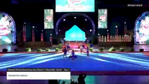 Gainesville Gators [2020 Sideline Performance Cheer Non-Mount 1 - Mitey Mite - Small Day 1] 2020 Pop Warner National Cheer & Dance Championship