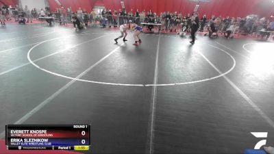 130 lbs Round 1 - Everett Knospe, Victory School Of Wrestling vs Erika Sleznikow, Valley Elite Wrestling Club