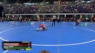 55 lbs Quarterfinal - Brody Frost, Team Bosco vs Conor McDonough, Pursuit Wrestling Minnesota