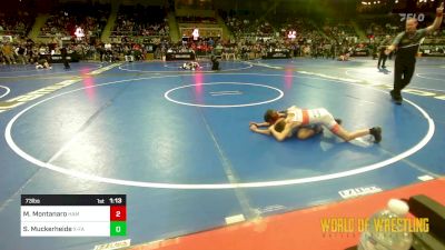 73 lbs Quarterfinal - Mateo Montanaro, Hamma Shack vs Sirr Muckerheide, X-Factor Elite