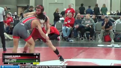 133 lbs Round 1 (16 Team) - Isaac Lopez, Southeastern vs Conner Burrus, Cumberlands (Ky.)