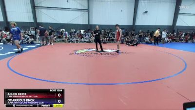 165 lbs Cons. Round 3 - Asher Heist, Lake Stevens Wrestling Club vs Omarrious Knox, Alaska Battle Cats Wrestling Club