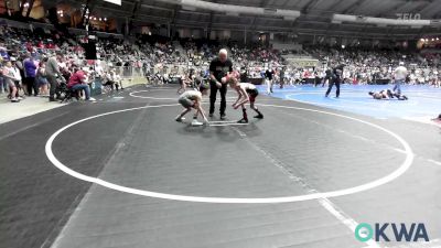 70 lbs Consi Of 16 #2 - Xander Montgomery, Skiatook Youth Wrestling 2022-23 vs Clay Bach, Weatherford Youth Wrestling