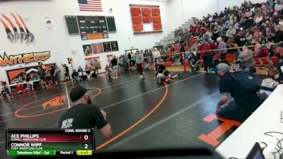 53 lbs Cons. Round 2 - Ace Phillips, Powell Wrestling Club vs Connor Wipf, Cody Wrestling Club