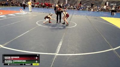 70 lbs Semis & 1st Wrestleback (8 Team) - Kayne Remiger, Wabasso vs Russell Commerford, Farmington