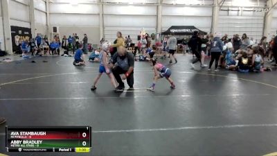 50 lbs Round 3 (4 Team) - Ava Stambaugh, MI Pitbulls vs Abby Bradley, Metro All Stars