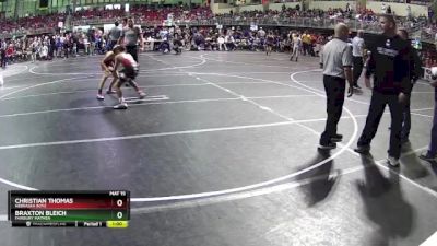 85 lbs Quarterfinal - Christian Thomas, Nebraska Boyz vs Braxton Bleich, Fairbury Matmen