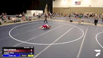 145 lbs Cons. Round 3 - Beau Somdahl, Northwest Wrestling Club vs Wyatt Wall, Minnesota