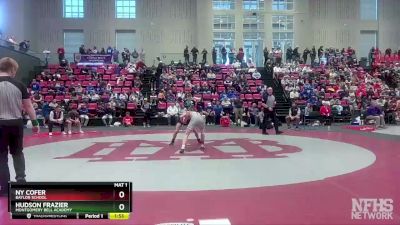 120 lbs Quarterfinal - Hudson Frazier, Montgomery Bell Academy vs NY Cofer, Baylor School