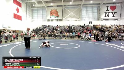 56 lbs Champ. Round 1 - Henry Collins, Victor Wrestling Club vs Brantley Sanner, Akron Wrestling Club