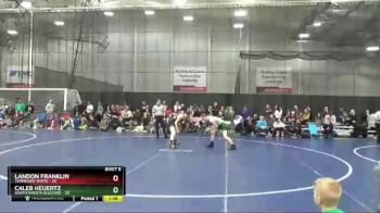 140 lbs Round 3 (4 Team) - Landon Franklin, Tennessee White vs Caleb Heuertz, South Dakota Blizzard