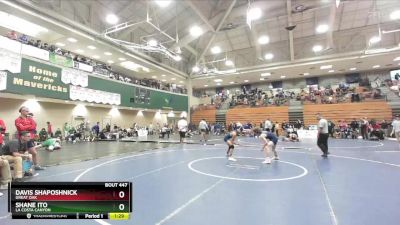 106 lbs Champ. Round 2 - Shane Ito, La Costa Canyon vs Davis Shaposhnick, Great Oak