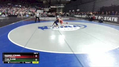 1B/2B 138 Quarterfinal - Maddex Strobel, Liberty (Spangle) vs Tyge Plank, Tonasket