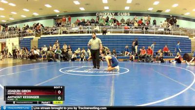 132 lbs Placement (4 Team) - James Amos, Floyd vs Jensen Bridges, Indiana Creek