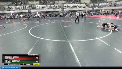 95 lbs Quarterfinal - Nolan Conway, Caledonia vs Corbyn Weiss, Crass Trained