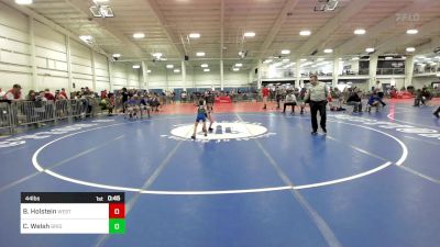 44 lbs Consi Of 8 #2 - Boden Holstein, Westerly vs Colby Welsh, Bridgewater-Raynham