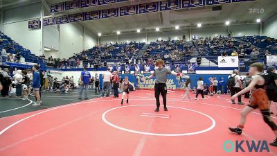 67 lbs Quarterfinal - Gunner Leverich, Cushing vs Robert Frey, Norman Grappling Club