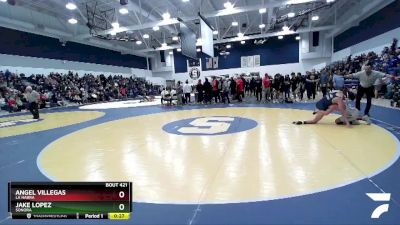 132 lbs Cons. Round 2 - Angel Villegas, La Habra vs Jake Lopez, Sonora