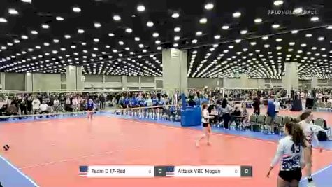 Team D 17-Red vs Attack VBC Megan - 2022 JVA World Challenge presented by Nike - Expo Only