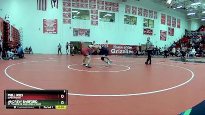 175 lbs Cons. Round 1 - Will Ries, Wadsworth vs Andrew Barford, St Francis De Sales (Columbus)