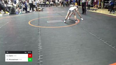 70 lbs Semifinal - Connor Clark, Hatboro Horsham vs Crew Musselman, Chestnut Ridge