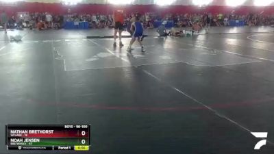 96-100 lbs Round 3 - Noah Jensen, BBE/Waska vs Nathan Brethorst, WCAABE