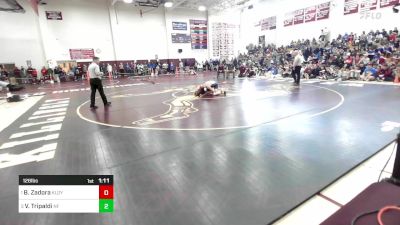 126 lbs Final - Brady Zadora, Killingly vs Vincent Tripaldi, New Fairfield