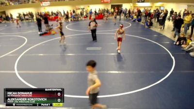 86 lbs Quarterfinal - Aleksander Kokotovich, Prior Lake Wrestling Club vs Micah Donahue, No Nonsense Wrestling