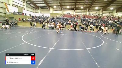 138 lbs Cons. Round 2 - Tazen Gonzales, Bear River Wrestling Club vs Cael Hoopes, JWC