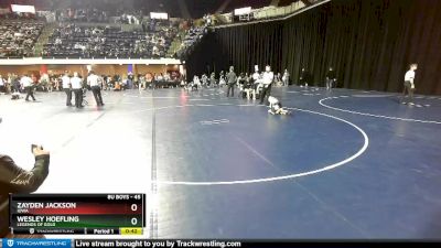 45 lbs Cons. Semi - Zayden Jackson, Iowa vs Wesley Hoefling, Legends Of Gold