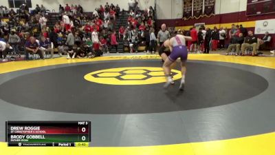 126 lbs Cons. Round 2 - Drew Roggie, St Christopher`s School vs Brody Gobbell, Father Ryan