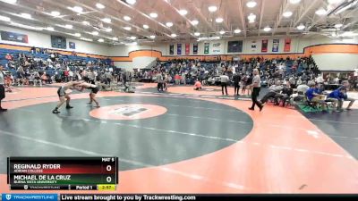 157 lbs Champ. Round 1 - Reginald Ryder, Adrian College vs Michael De La Cruz, Buena Vista University