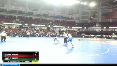 120 lbs Semifinal - Aulani Macias, Nampa vs Justus Briggs, Meridian