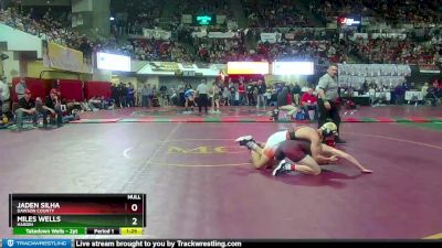 A - 160 lbs Quarterfinal - Jaden Silha, Dawson County vs Miles Wells, Hardin