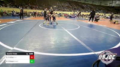 43 lbs Quarterfinal - Gavin Fulton, F-5 Grappling vs Rhiller Ellison, El Reno Wrestling Club