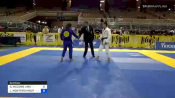 GABRIELLE MCCOMB LIMA vs LUIZA MONTEIRO MOURA DA COSTA 2020 Pan Jiu-Jitsu IBJJF Championship