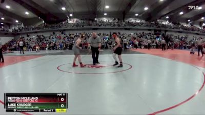 110 lbs Quarterfinal - Luke Krueger, Bronco Wrestling Club-AAA vs Peyton McLeland, Macon Youth Wrestling-AA 