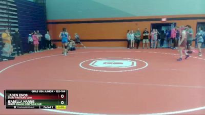 152-164 lbs Round 2 - Jaden Enos, Stars Wrestling Club vs Isabella Harris, Higher Calling Wrestling Club