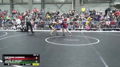 185 lbs Quarterfinal - Cheyenne Hannigan, Jeff West vs Jaycee Jo Crumet, Turner Wrestling Club