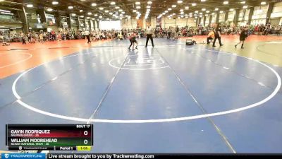 92 lbs Rd# 8- 12:30pm Saturday Final Pool - William Moorehead, NCWAY National Team vs Gavin Rodriquez, Nauman Green