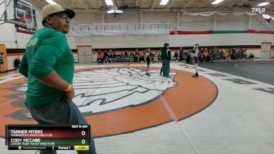 86 lbs Semifinal - Cody McCabe, Lander Tiger Tough Wrestling vs Tanner Myers, Thermopolis Wrestling Club